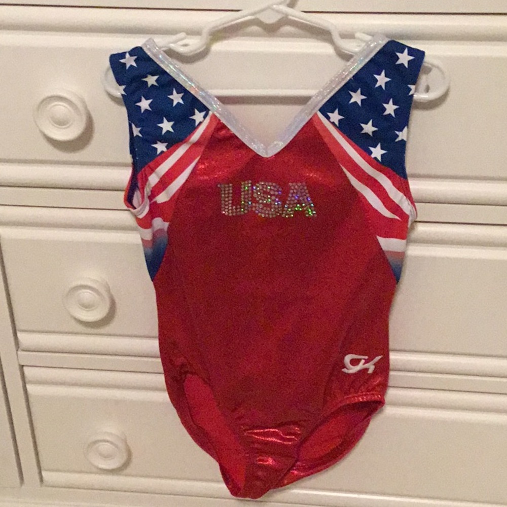 GK  GO USA leotard!